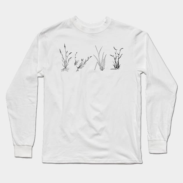 Grasses of the shortgrass steppe Long Sleeve T-Shirt by kvictoria1